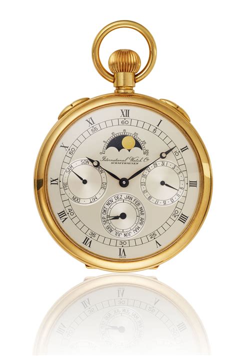 international watch iwc 1970 perpetual calendar pocket watch|iwc moon phase.